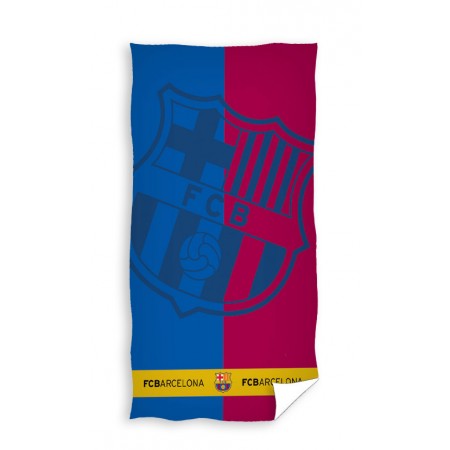 Ręcznik FC Barcelona haftowane logo  90 x 160 cm