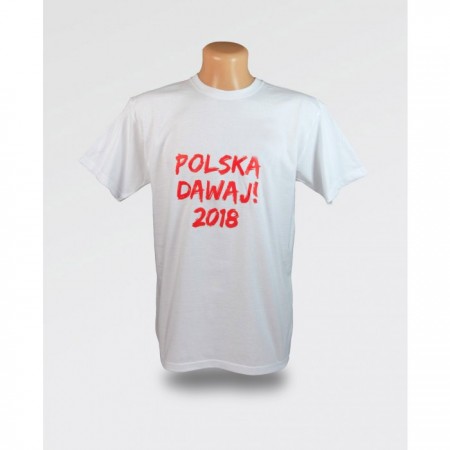 Koszulka męska Polska Dawaj 2018! bez orzełka