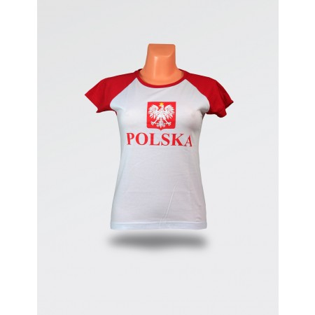 Koszulka damska Polska stylizowane godło