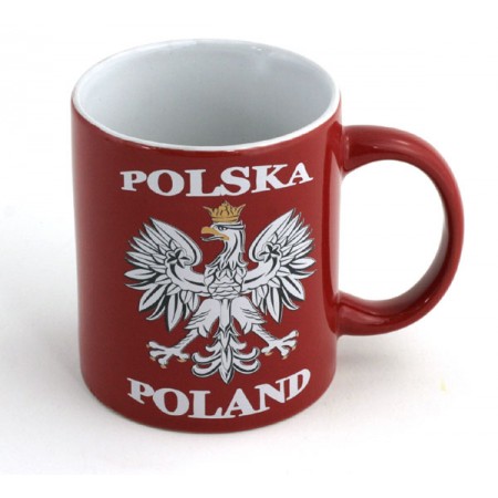 Czerwony kubek Polska- Poland orzeł