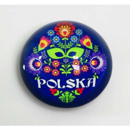Magnes na lodówkę Polska - niebieski