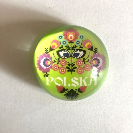 Magnes na lodówkę Polska - zielony