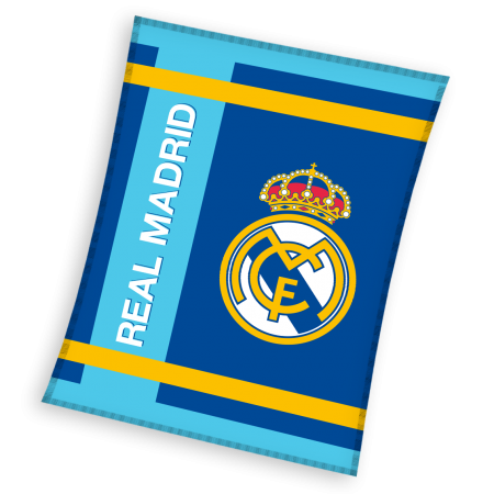 Licencjonowany Koc Real Madrid 130 x 160 cm mikrofibra