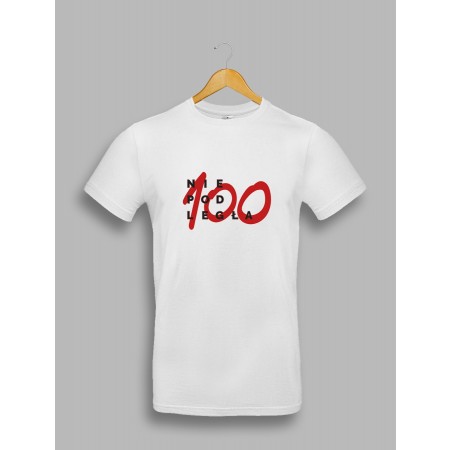 Męska Biała koszulka "Niepodległa 100" 