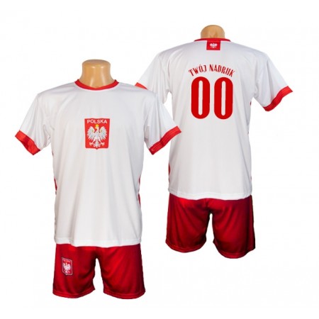 Koszulka Polska Euro 2020 z Twoim nadrukiem i spodenki