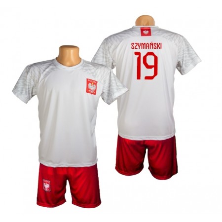 Komplet piłkarski Polska 2022 Szymański - koszulka i spodenki 