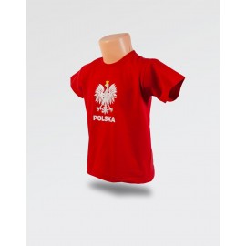 WDK koszulka czerwona z orłem w koronie dla chłopca