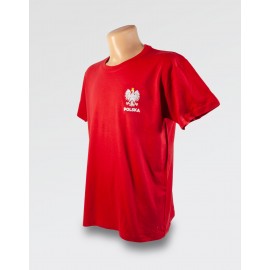 WDK koszulka czerwona z orłem w koronie na piersi męska