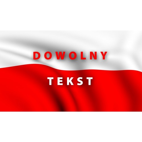 Flaga  z własnym nadrukiem 100/60 cm