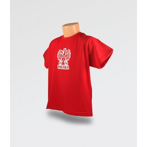 WDK Koszulka dziecięca czerwona Orzełek dla chłopca
