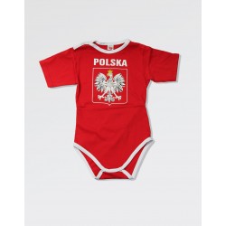 Body dla małego kibica Polski - czerwone duże godlo