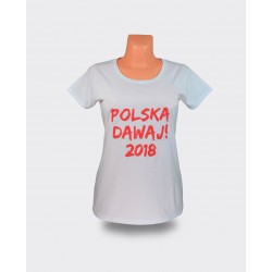 Koszulka damska Polska Dawaj 2018! bez orzełka