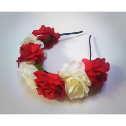 Wianek/opaska - Kwiaty Biało-Czerwoni