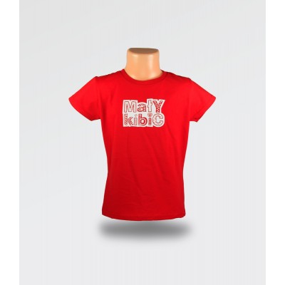 WDK Koszulka dziecięca czerwona Mały Kibic dla dziewczynki