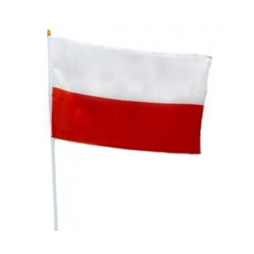 Flaga Polski - chorągiewka - 60/45 cm
