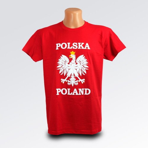 T-shirt Polska orzeł czerwona