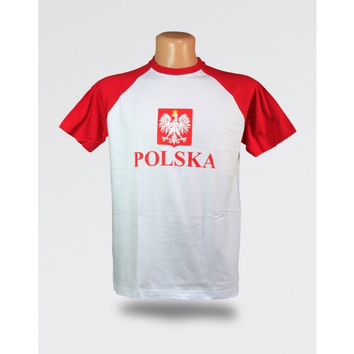 Koszulka męska Polska stylizowane godło