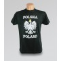 T-shirt Polska orzeł czarny